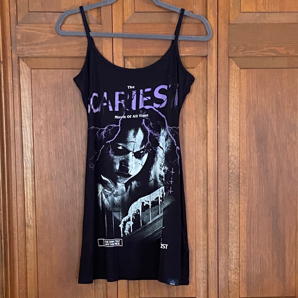 🏷️ BNWT Killstar The Exorcist Scariest Movie” Black & Purple Regan Mini Dress